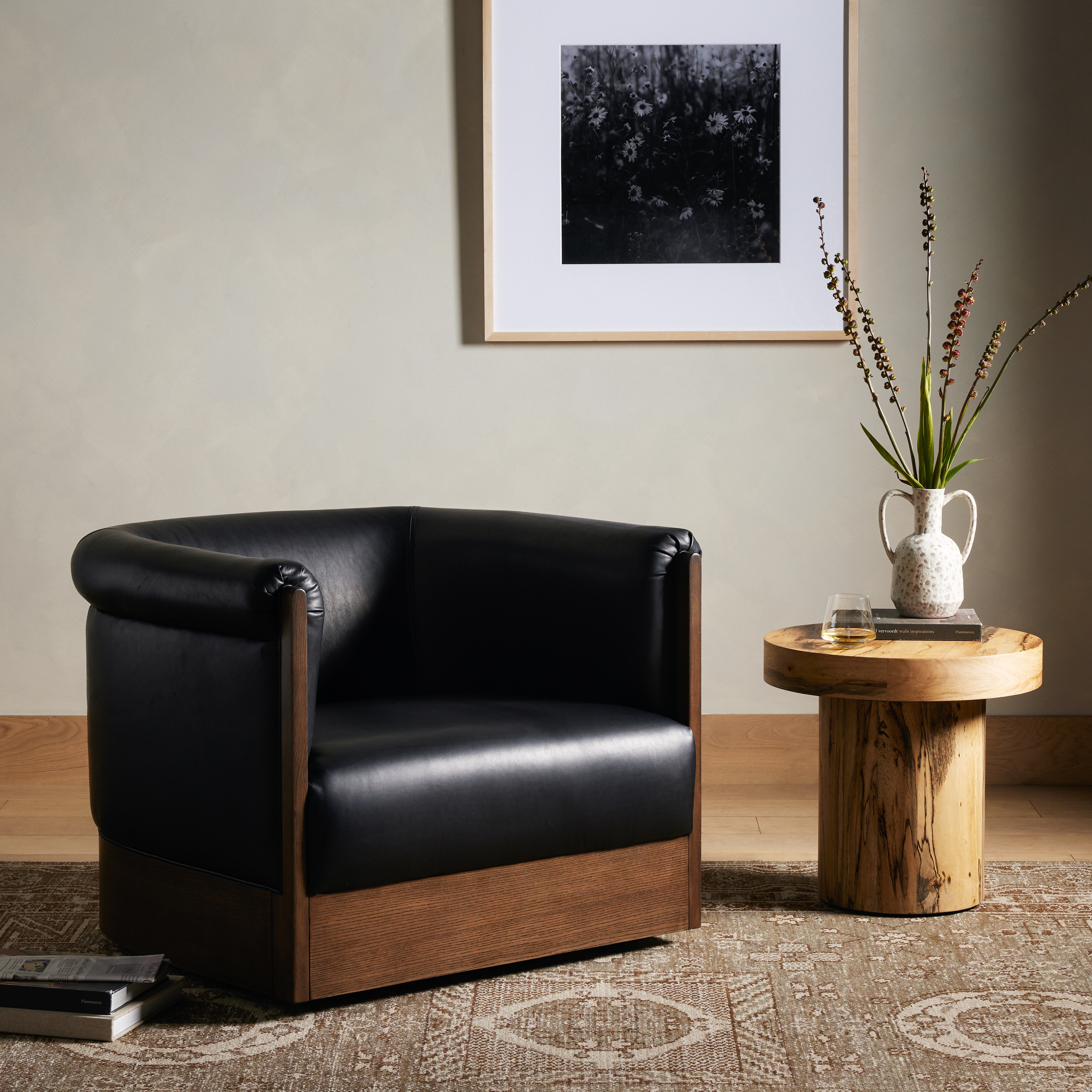 Colby Swivel Chair - Heirloom Black - Image 11