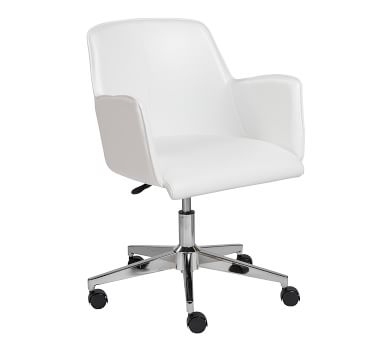 Leo Desk Chair, Taupe - Image 1