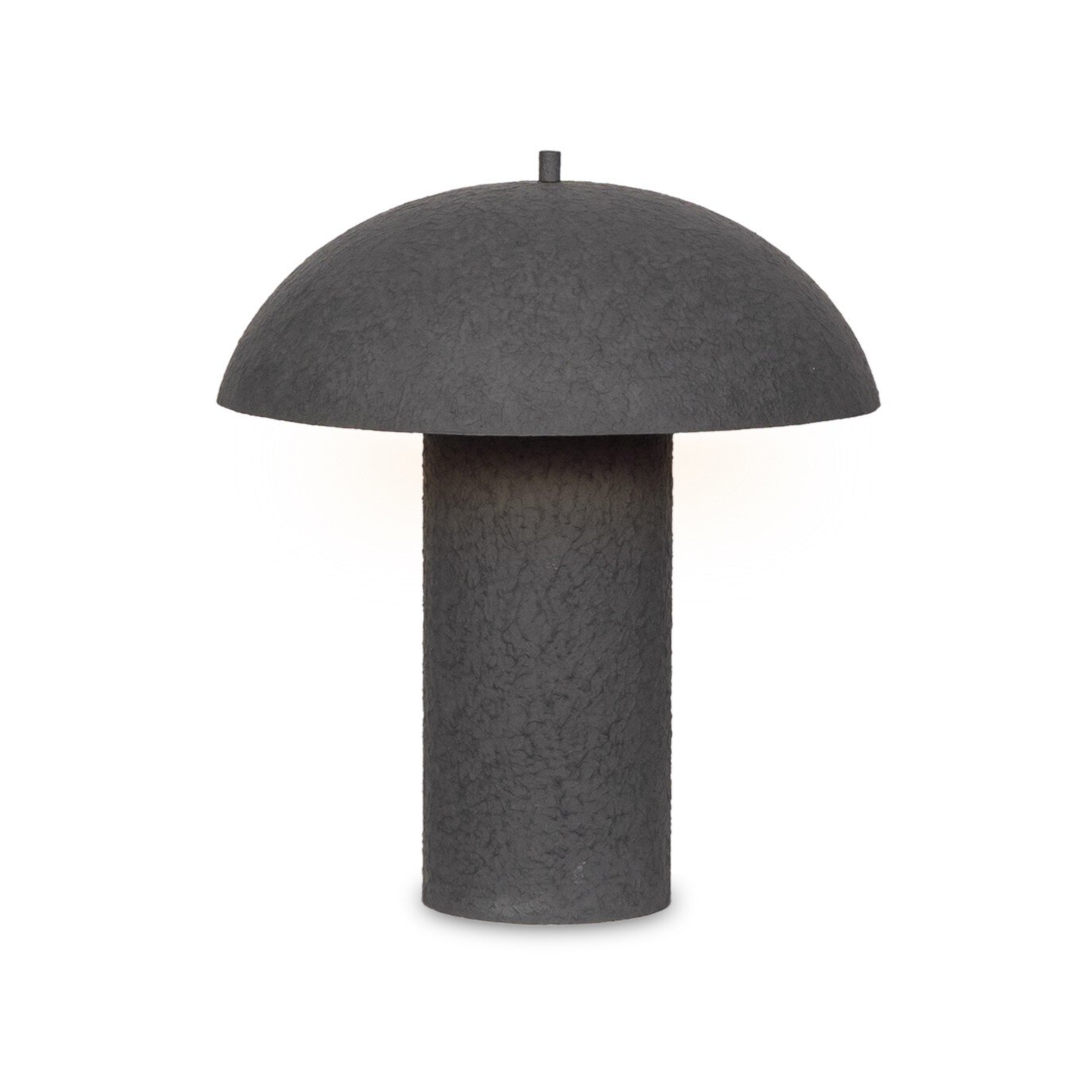 Santorini Table Lamp - Matte Black Plaster - Image 1