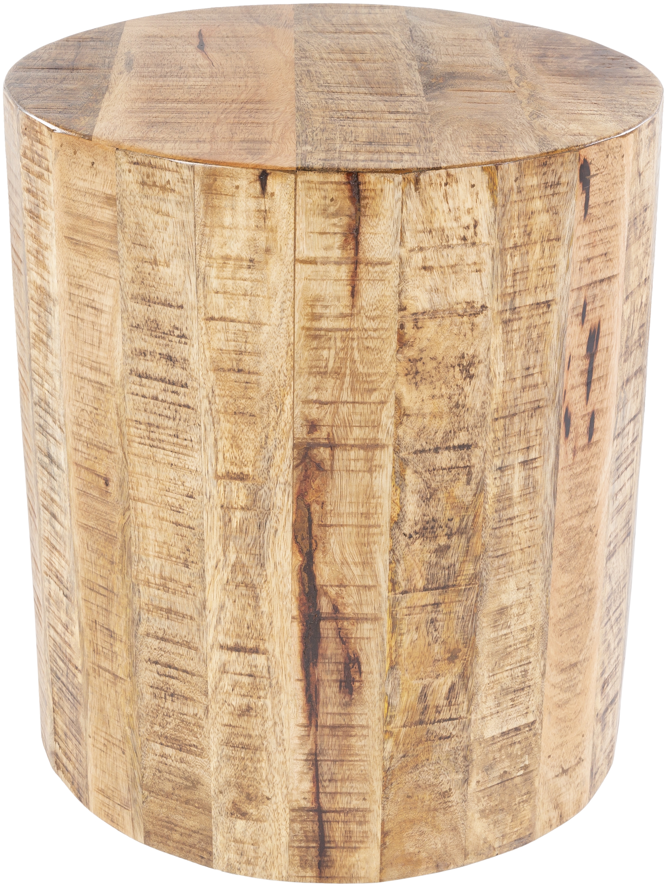 Troyes Natural Wood Roller Accent Table - Image 0