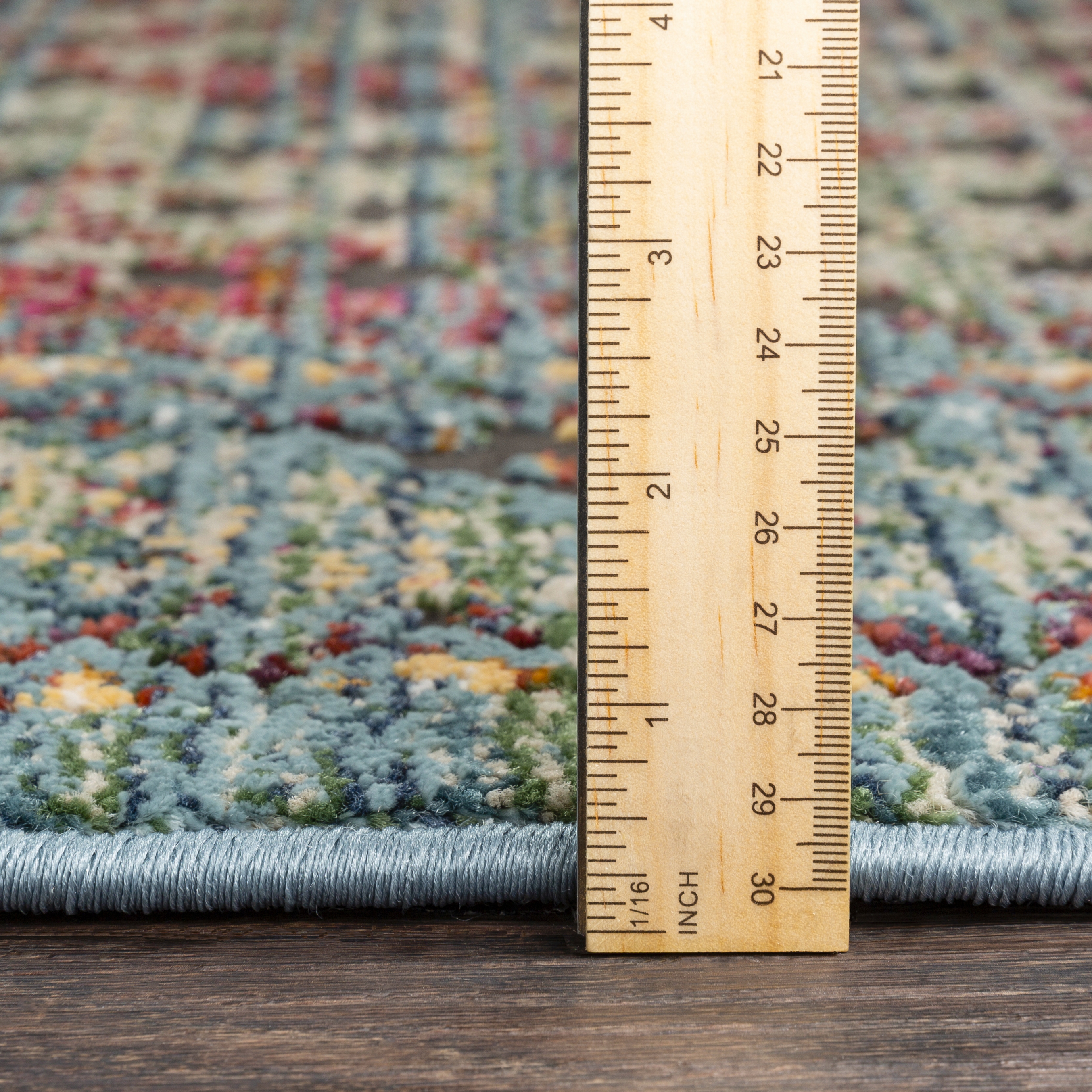 Herati Blue Indoor 2' x 2'11" Machine Woven Rug - Image 5