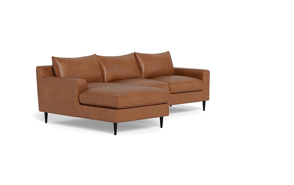 Sloan Leather Left Chaise Sectional - Image 1