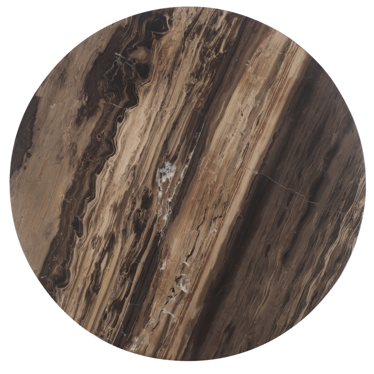 Trenton Marble Top Coffee Table - Brown/Natural - Image 4