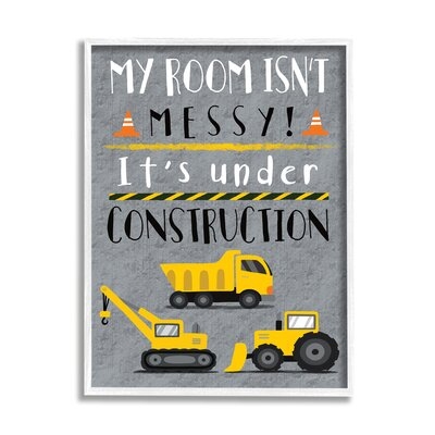 Messy Room Or Under Construction Kid's Room Sign - Image 0