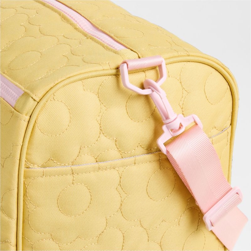 Dreamer Quilted Yellow Flower Kids Duffel Bag - Image 1