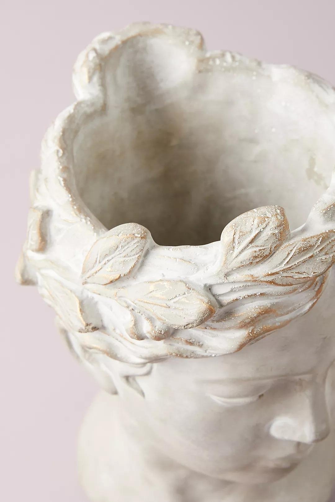 Grecian Bust Pot By Anthropologie in Gold - Image 2