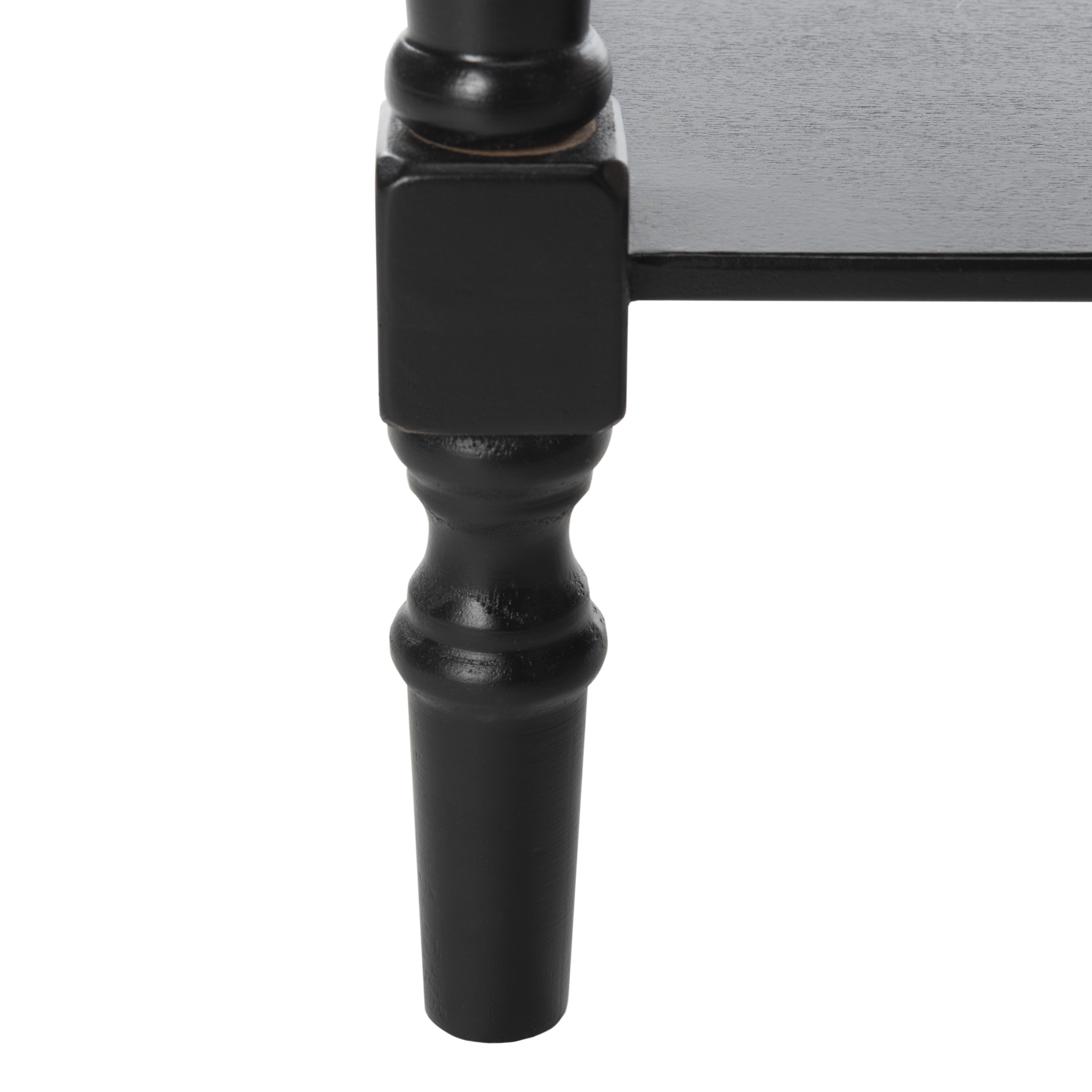 Rosemary 2 Drawer Console - Distressed Black - Safavieh - Image 7