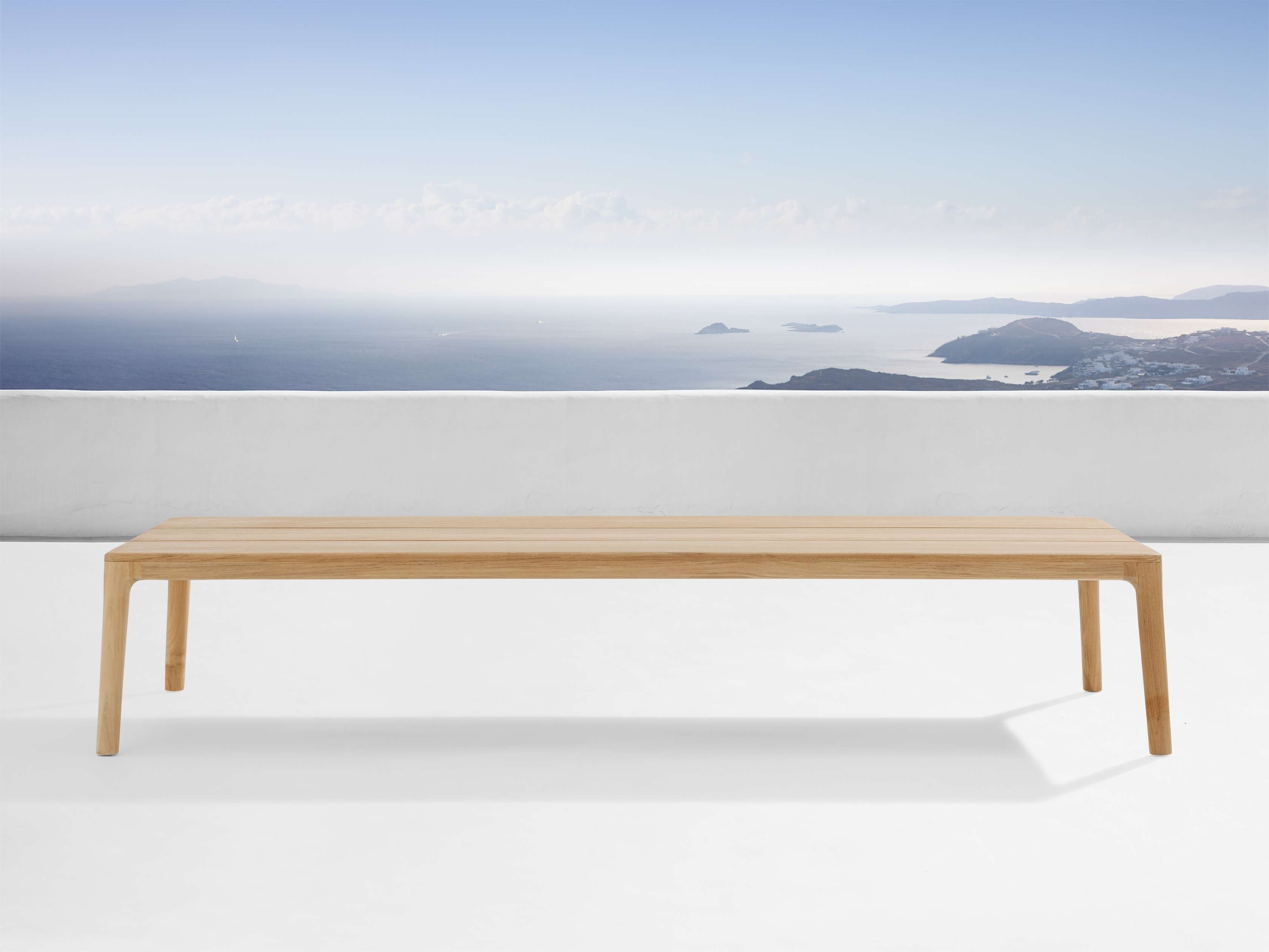 Puglia Outdoor Collection Covers in Fabric Gray  58" Rectangle Coffee Table - Image 0