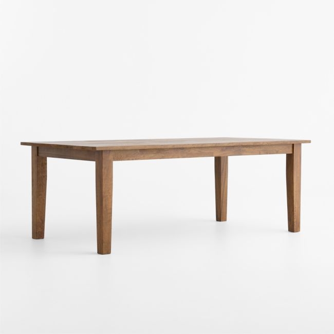 Basque 82"-118" Vintage Brown Solid Wood Extendable Dining Table - Image 0