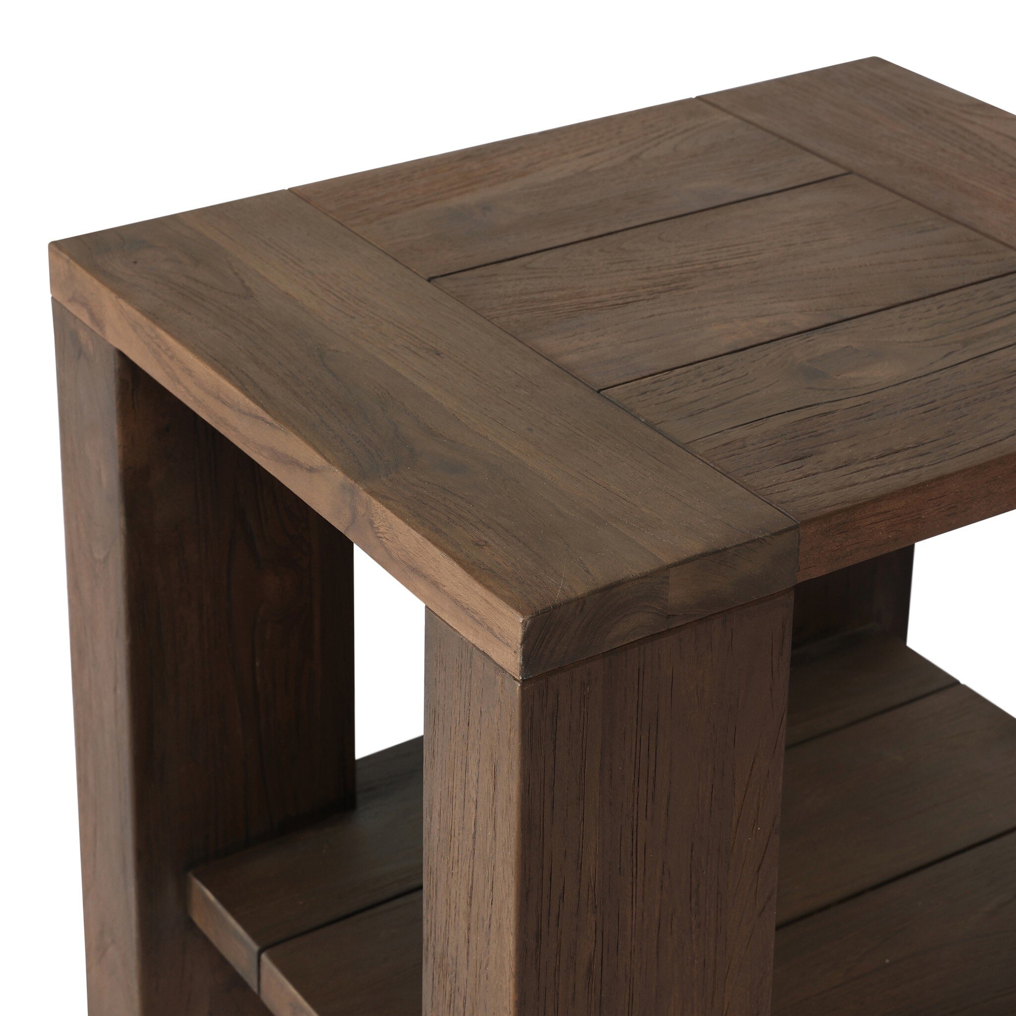 Roca Outdoor End Table - Stained Heritage Brown-FSC - Image 6