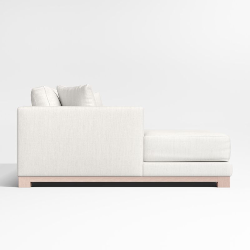 Gather Deep Wood Base 2-Piece Chaise Sectional Sofa - Image 9