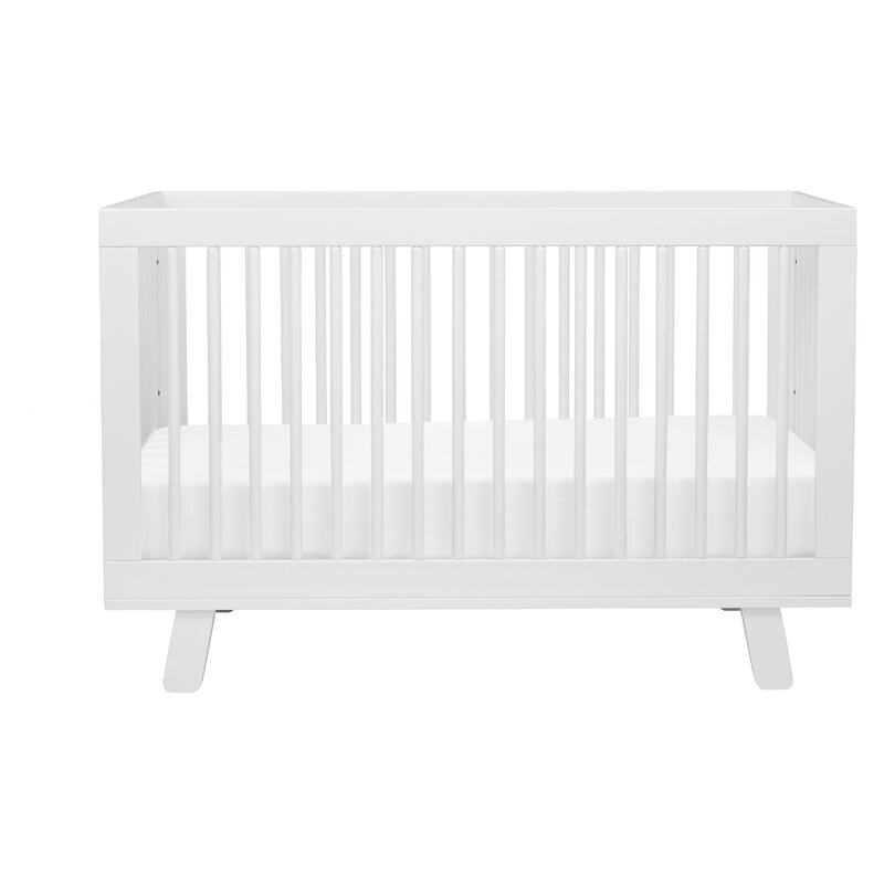 Hudson 3-in-1 Convertible Crib- white - Image 0