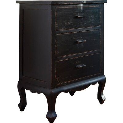 Sachiko 3 Drawer Aged Accent Chest - Image 0