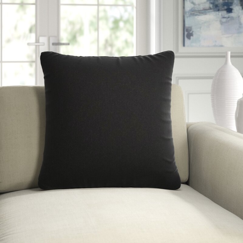 Eastern Accents Heathered Wool Vincent Textured Square Pillow Cover & Insert - Image 0