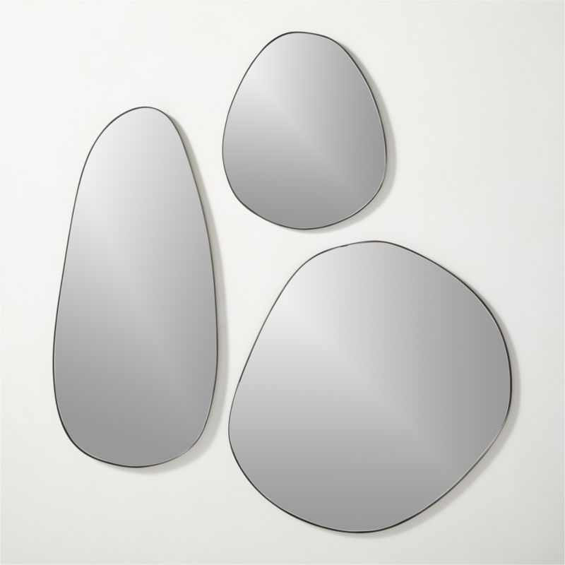 Navone Blackened Brass Wall Mirror 20''x44'' - Image 4