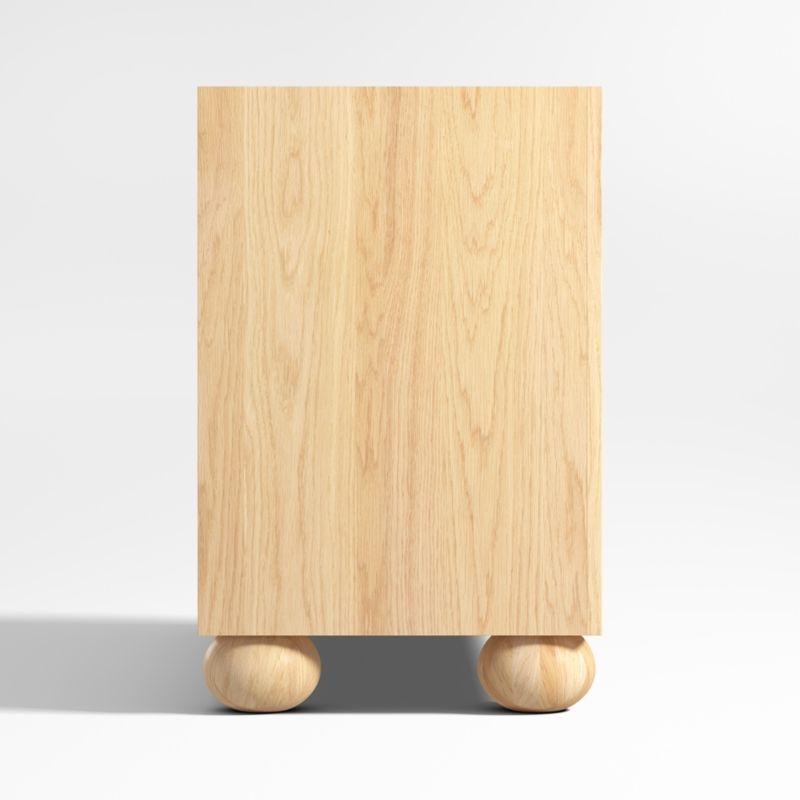 Emery 52" Natural Oak Wood Wide 6-Drawer Kids Dresser - Image 5