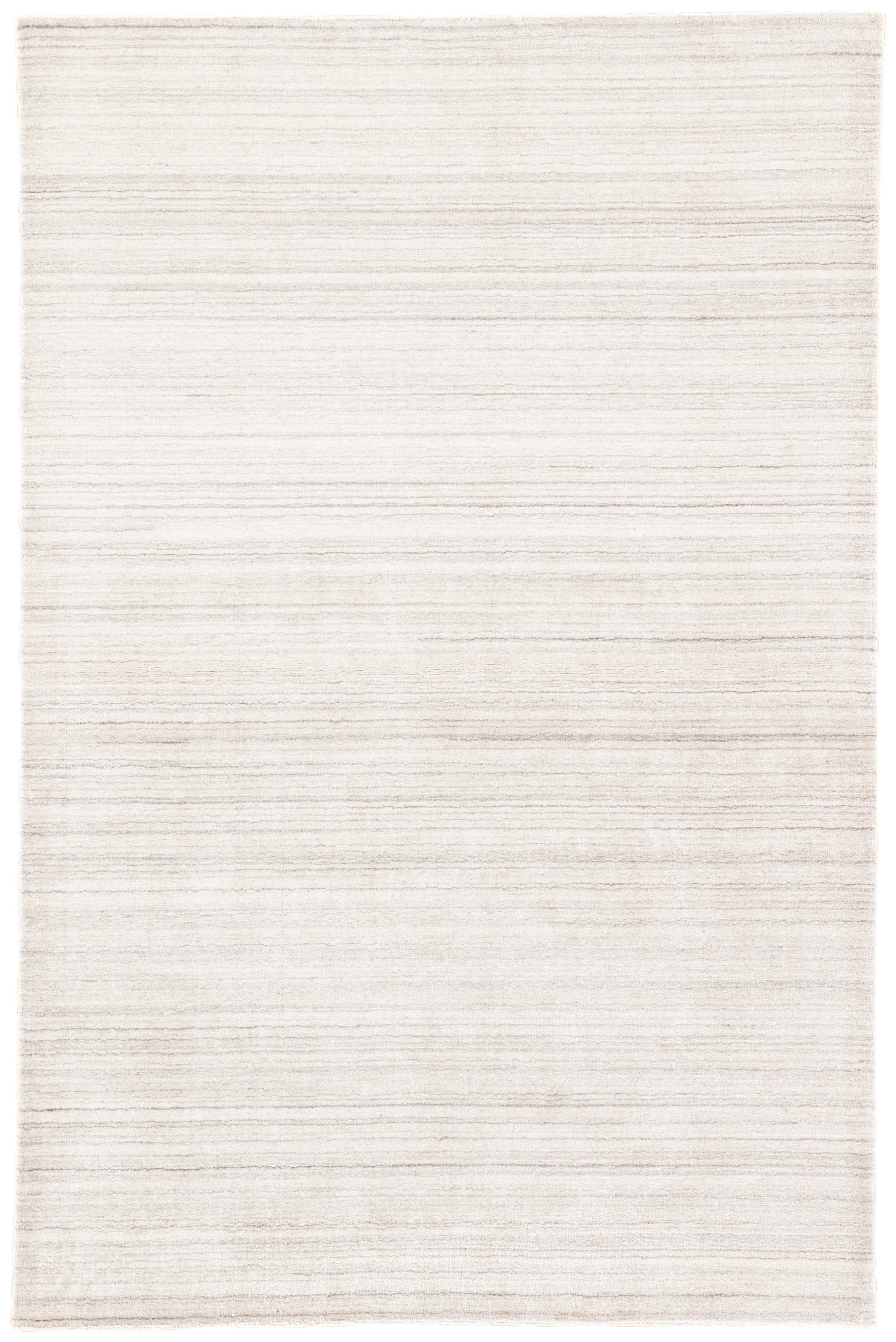 Bellweather Handmade Solid Ivory/ Light Gray Area Rug (8'X10') - Image 0