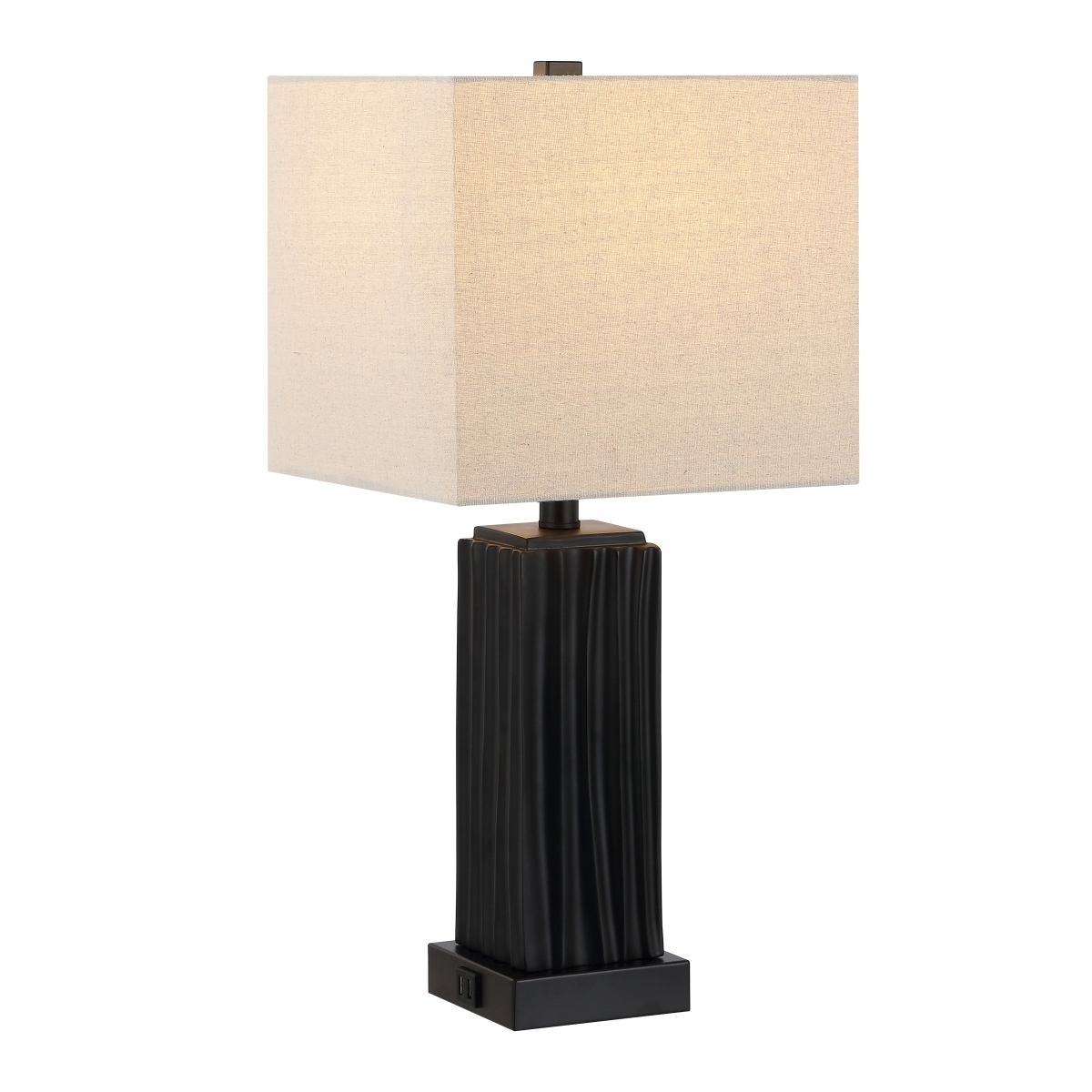 Park 22" Table Lamp W/ Usb - Black - Safavieh - Image 4