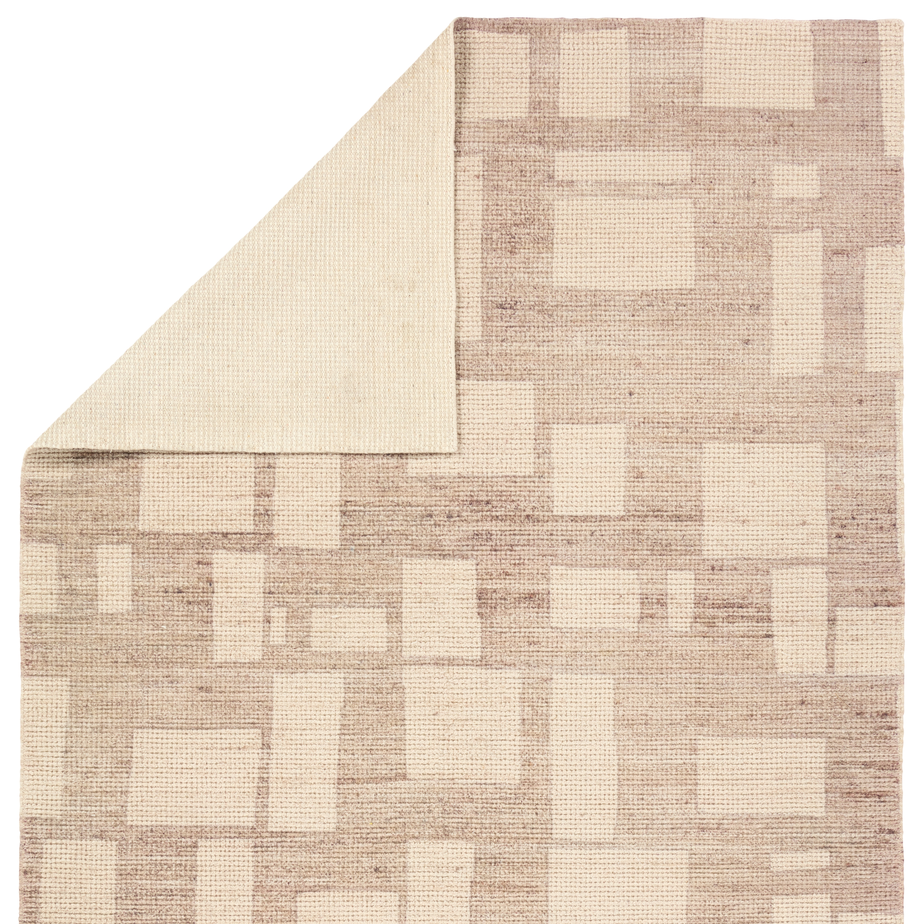 Armes THO08 Handmade Abstract Tan and Brown Area Rug (8'6"x11'6") - Image 2