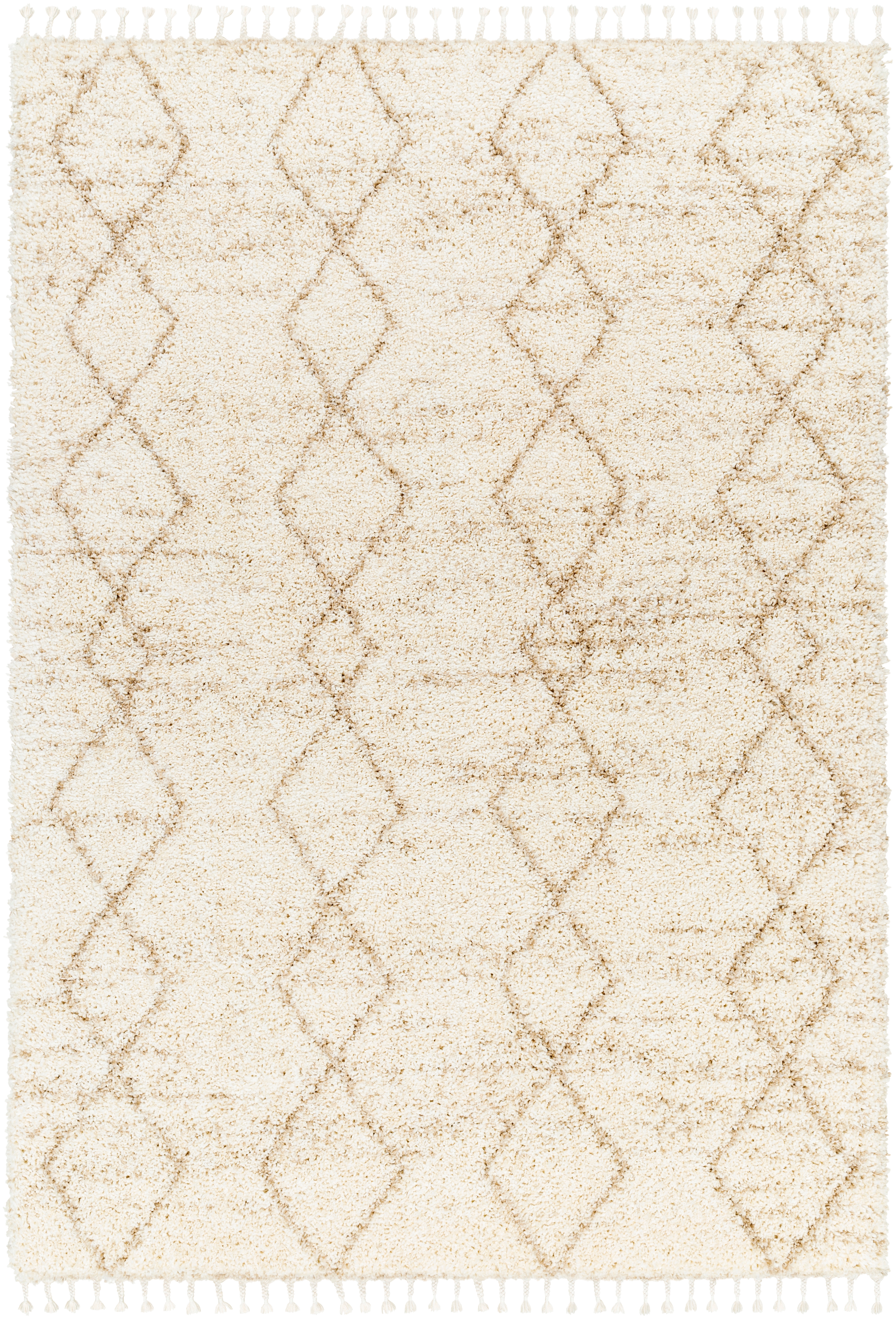 Jakarta Beige Indoor 9'2" x 12' Machine Woven Rug - Image 0