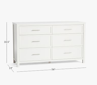 Camden Extra-Wide Dresser, Simply White, In-Home Delivery - Image 1