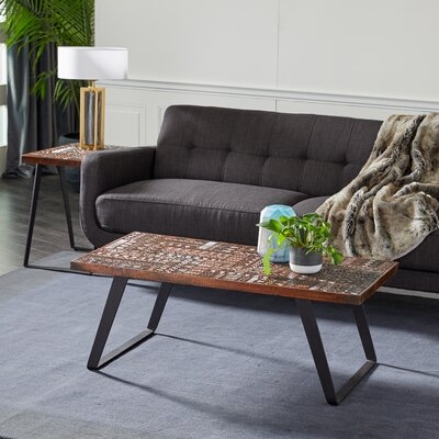 Solid Wood Frame Coffee Table - Image 0