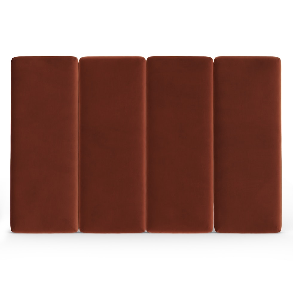 Noel King Tall Velvet Headboard - Hale Rust - Image 2