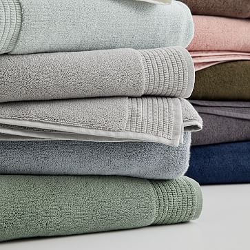Organic Premium Towel, Marina Blue, Washcloth - Image 1