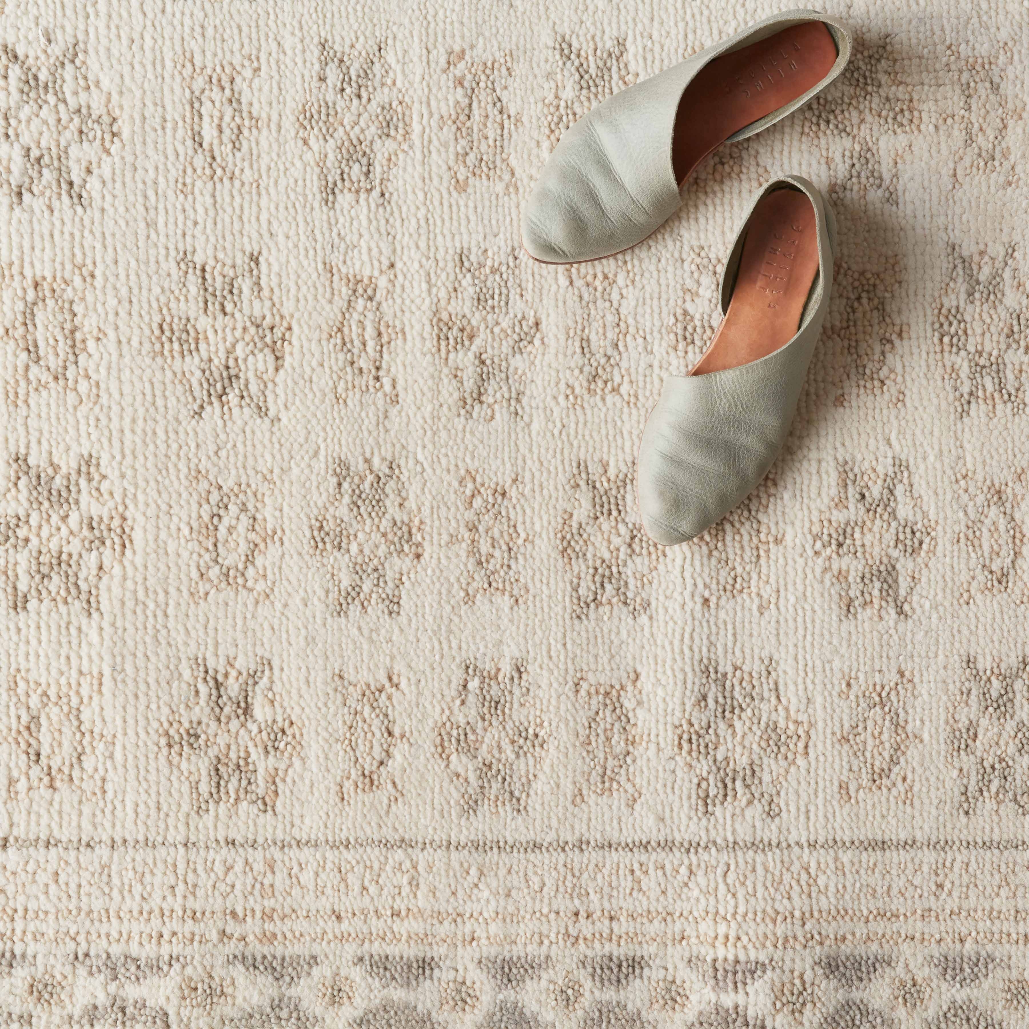 The Citizenry Lahar Hand-Knotted Accent Rug | 2' x 3' | Ecru - Image 1