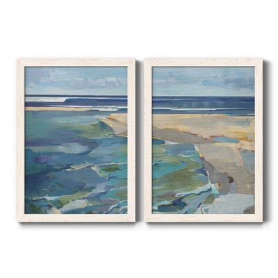 BREAKWATER - 2 Piece Picture Frame Print Set on Canvas - Image 0