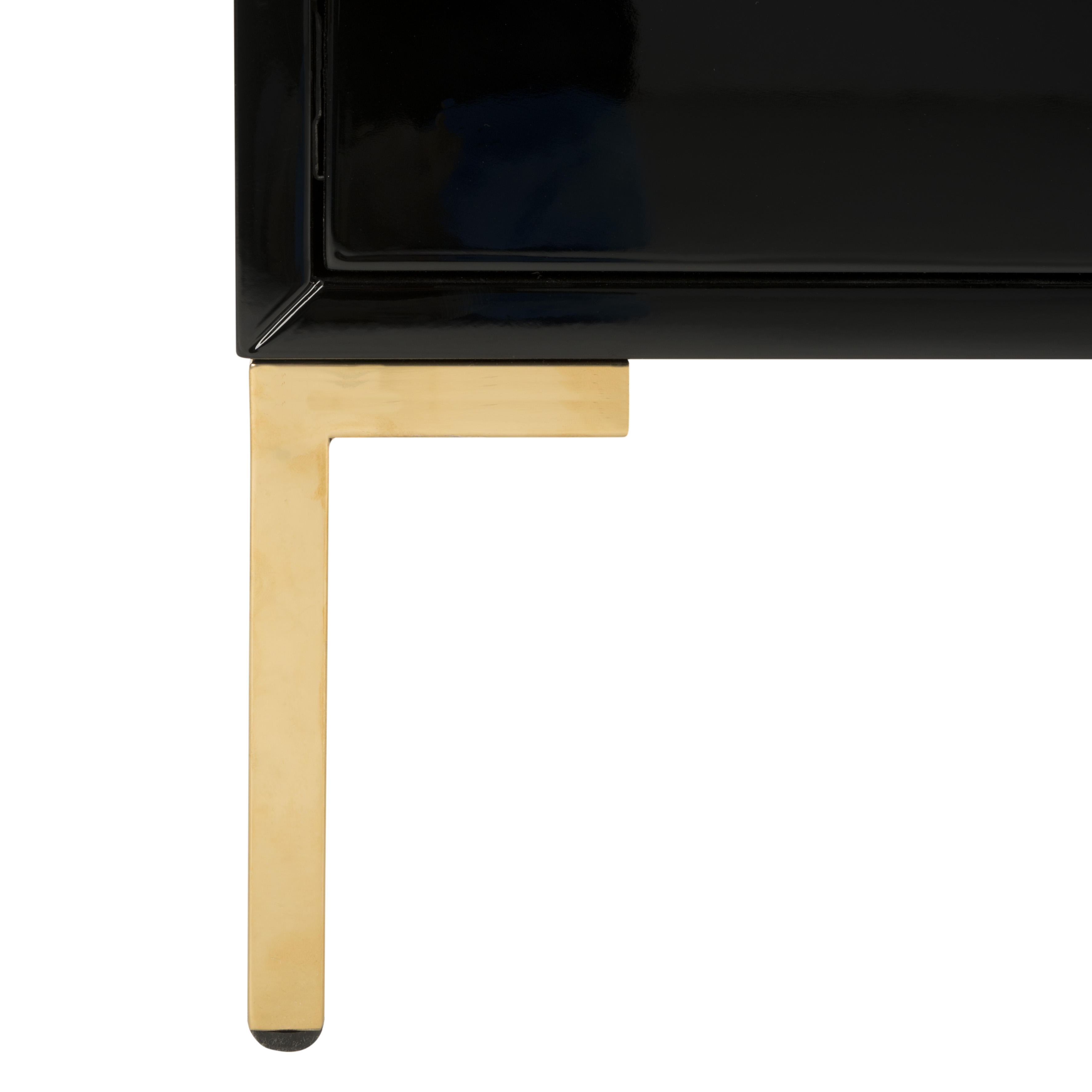 Lucian 3-Drawer Side Table - Black/Brass - Safavieh - Image 7