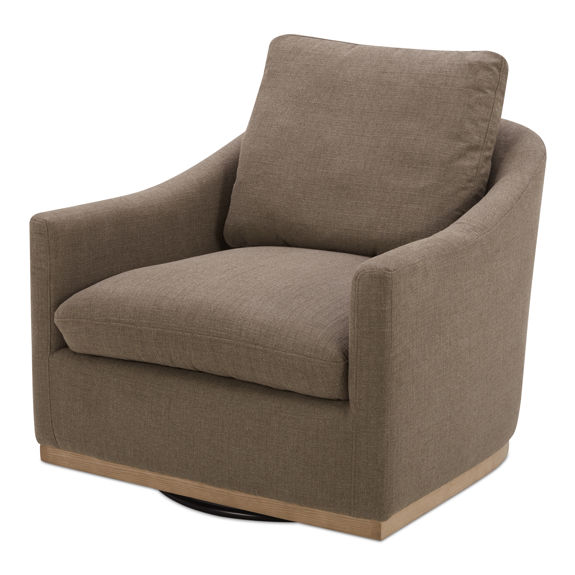 Linden Swivel Chair Soft Taupe - Image 1