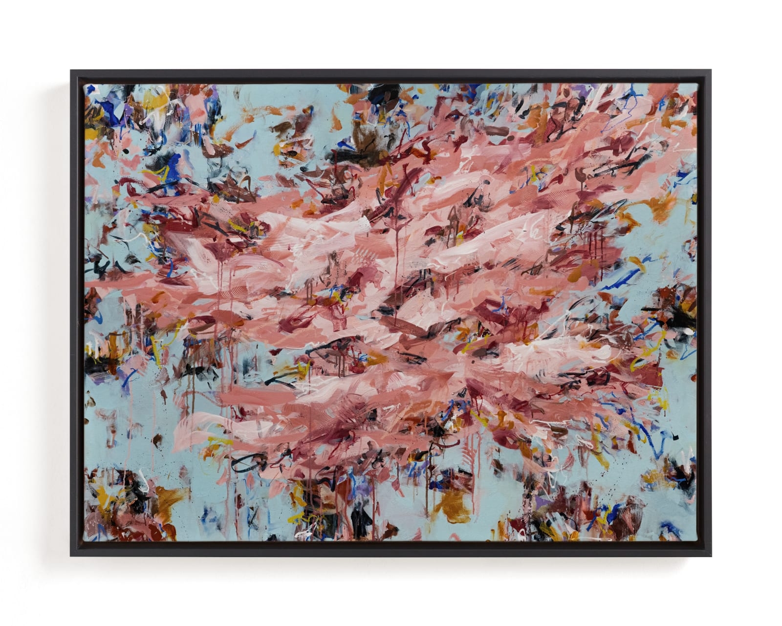 My Rage Is Like A Flower Garden In Aqua Limited Edition Fine Art Print 2 - Image 0