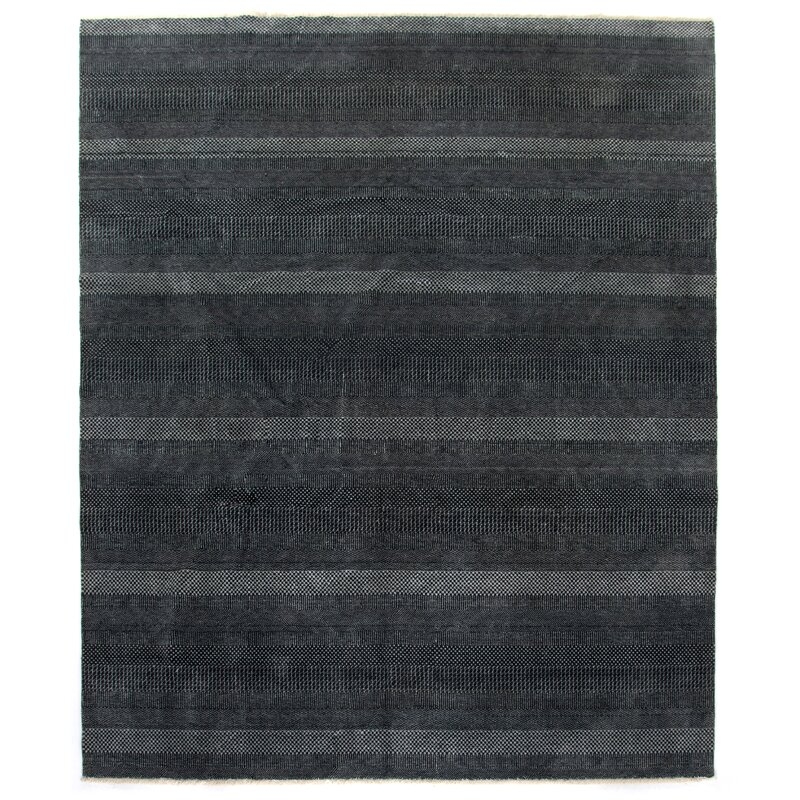 Four Hands Lamont Looped Dark Charcoal Rug Rug Size: Rectangle 5' x 8' - Image 0