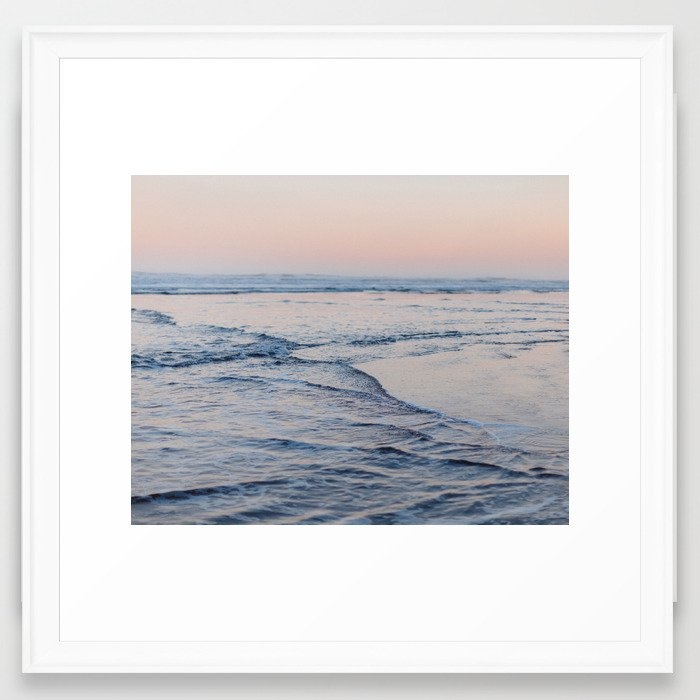Pacific Dreaming Framed Art Print by Leah Flores - Scoop White - Medium(Gallery) 20" x 20"-22x22 - Image 0