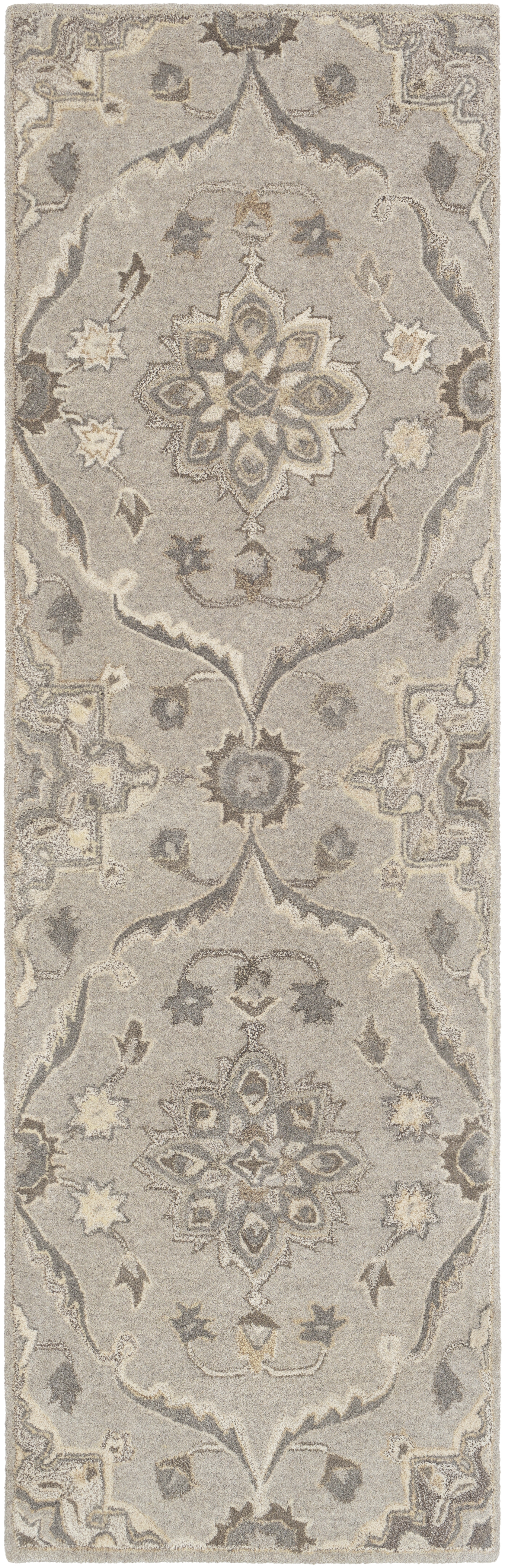 Caesar Beige Indoor 3' x 12' Handmade Rug - Image 0