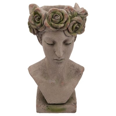 Lady Bust with Floral Designed Head - Image 0