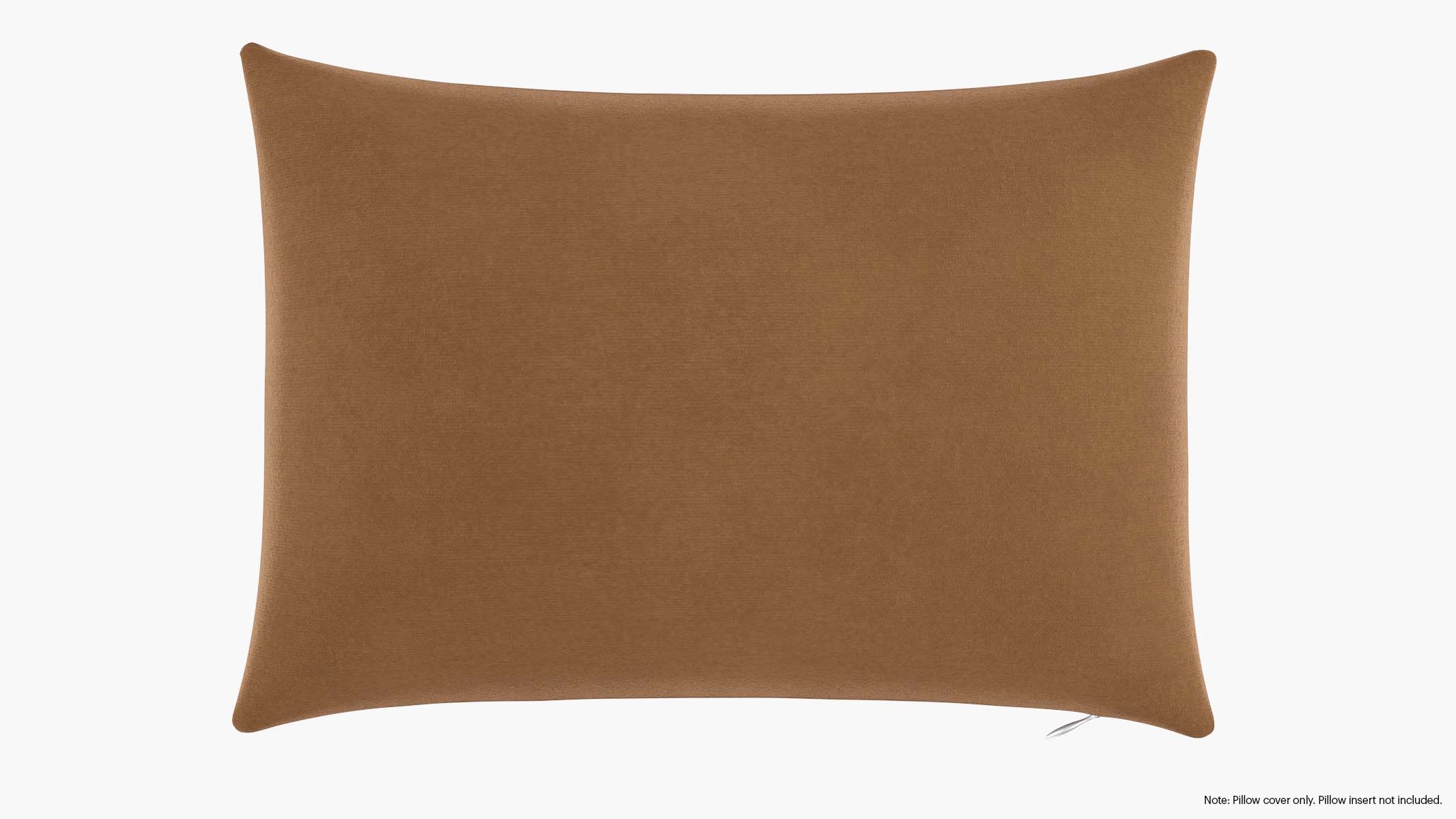 Throw Pillow Cover 14" x 20", Nutmeg Luxe Velvet, 14" x 20" - Image 1
