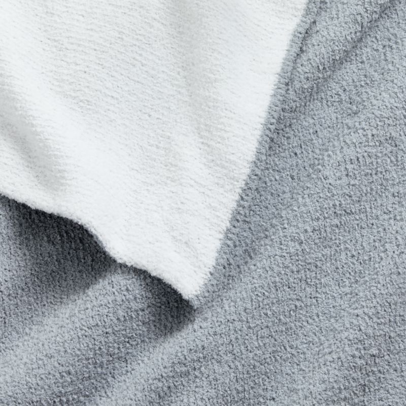 Reversible Mist Blue Chenille Kids Blanket - Image 3