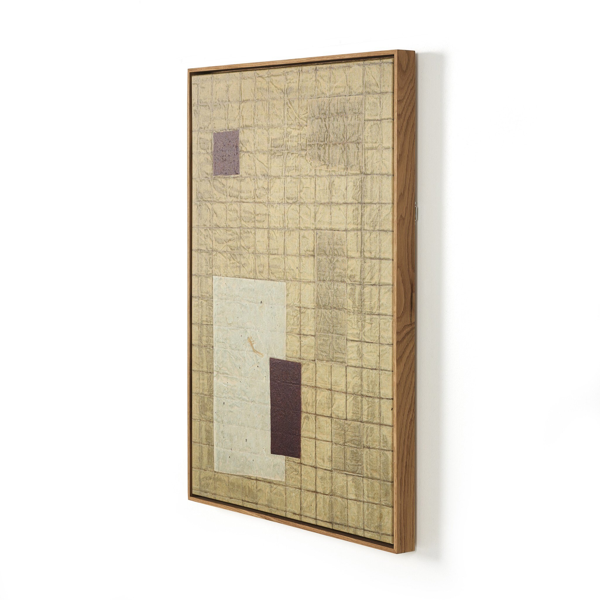 Grid-Seoul I by Jade Dacay - Vertical Grain White Oak Floater - Image 1