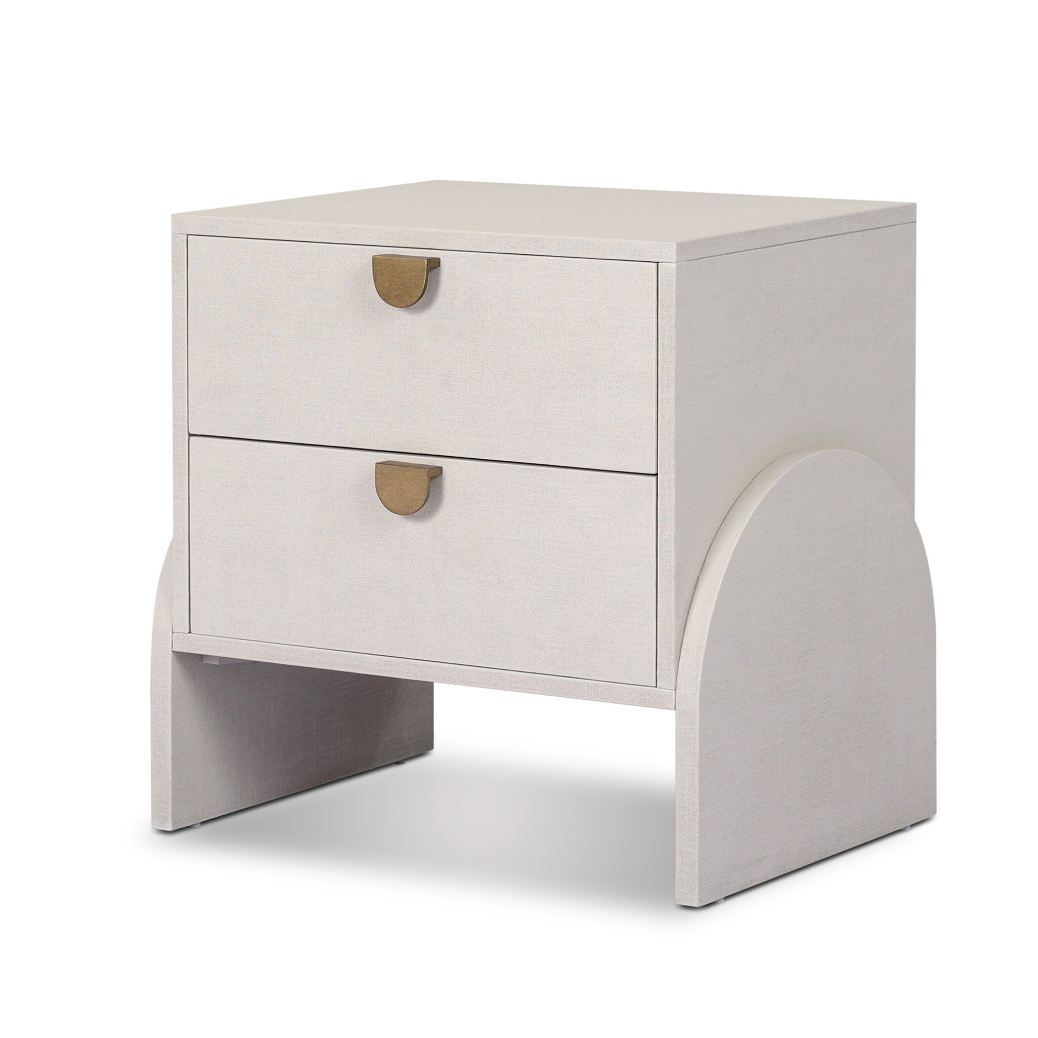 Cressida Nightstand - Ivory Painted Linen - Image 1