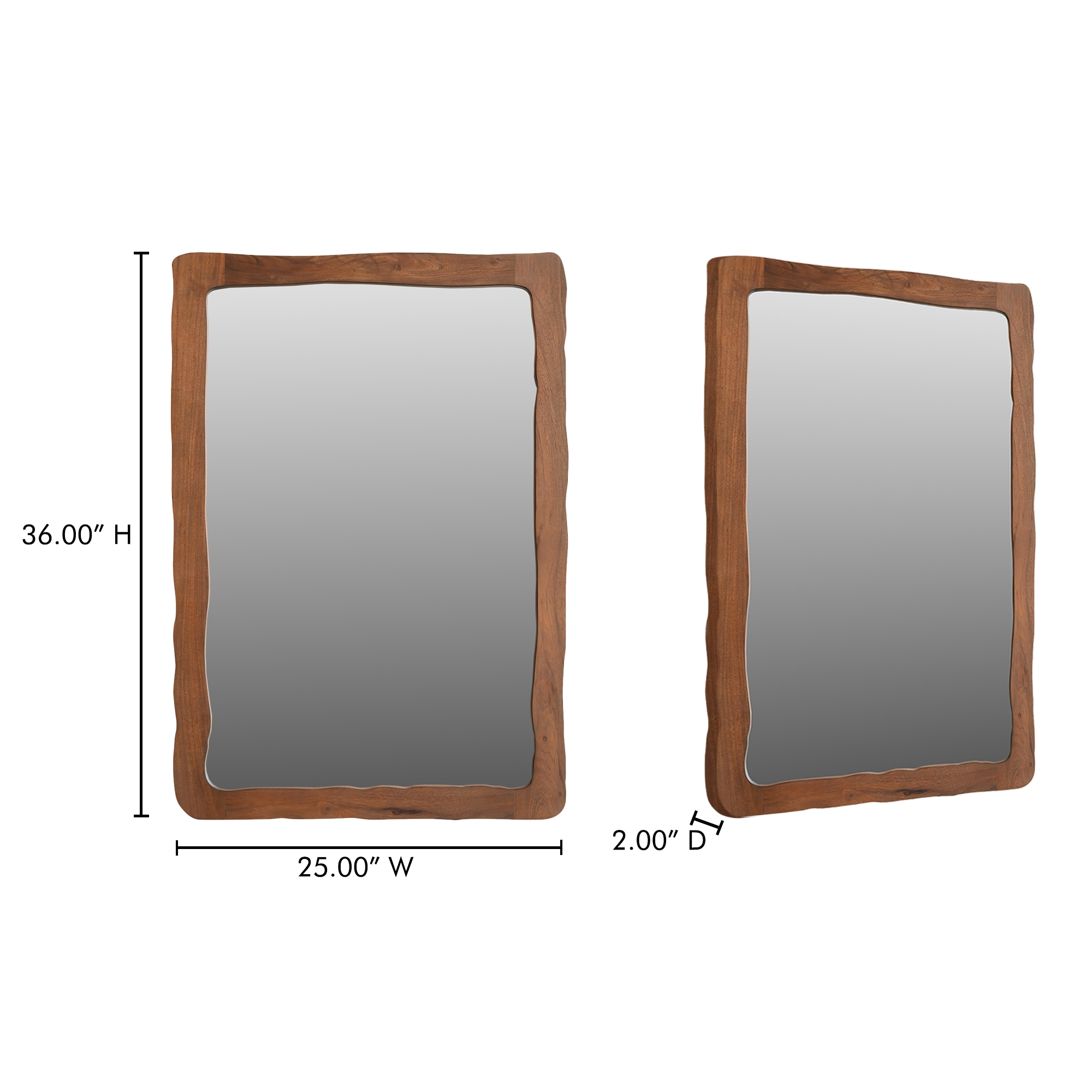 Ellis Small Mirror Brown - Image 3