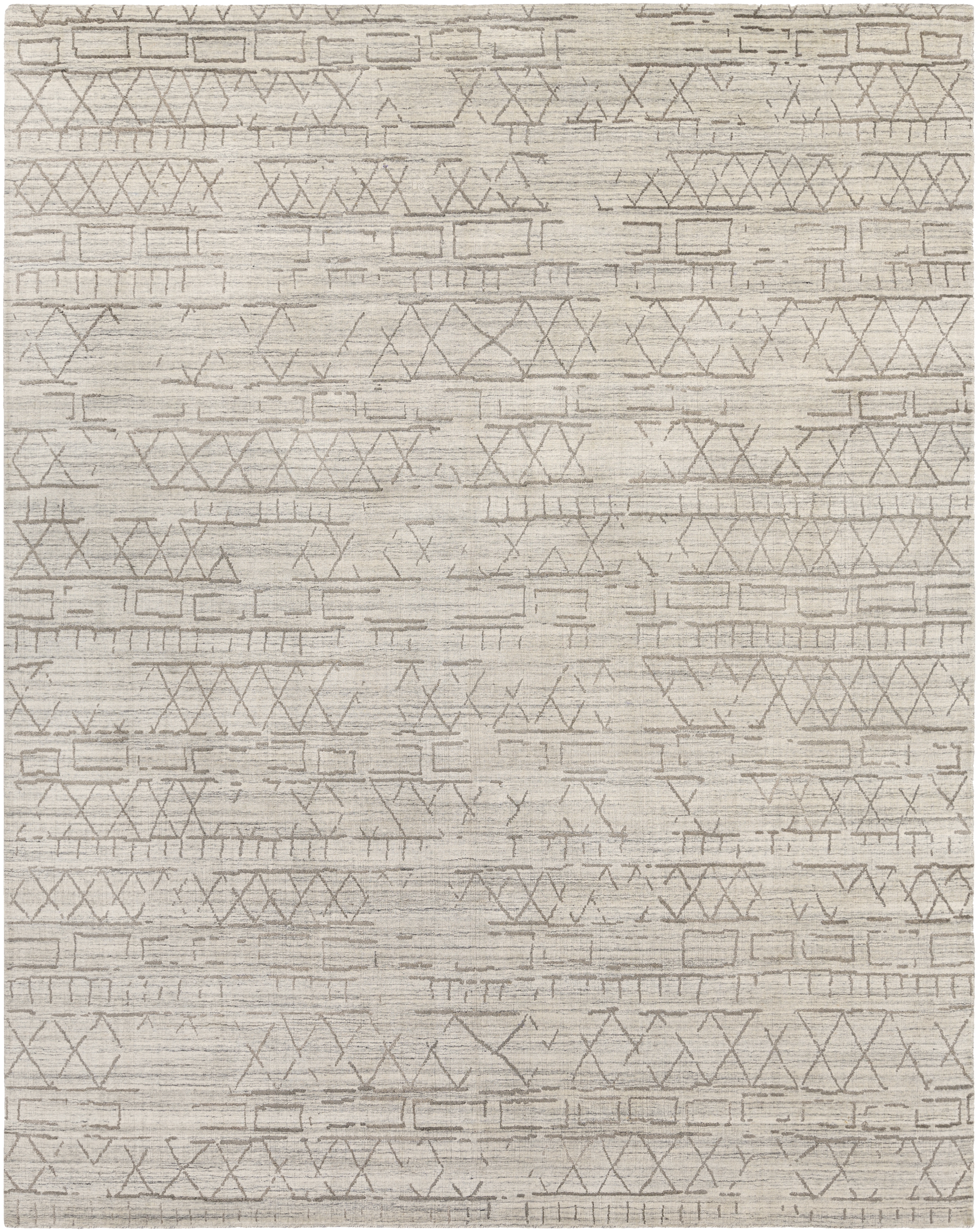 Pokhara Beige Indoor 8' x 10' Handmade Rug - Image 0