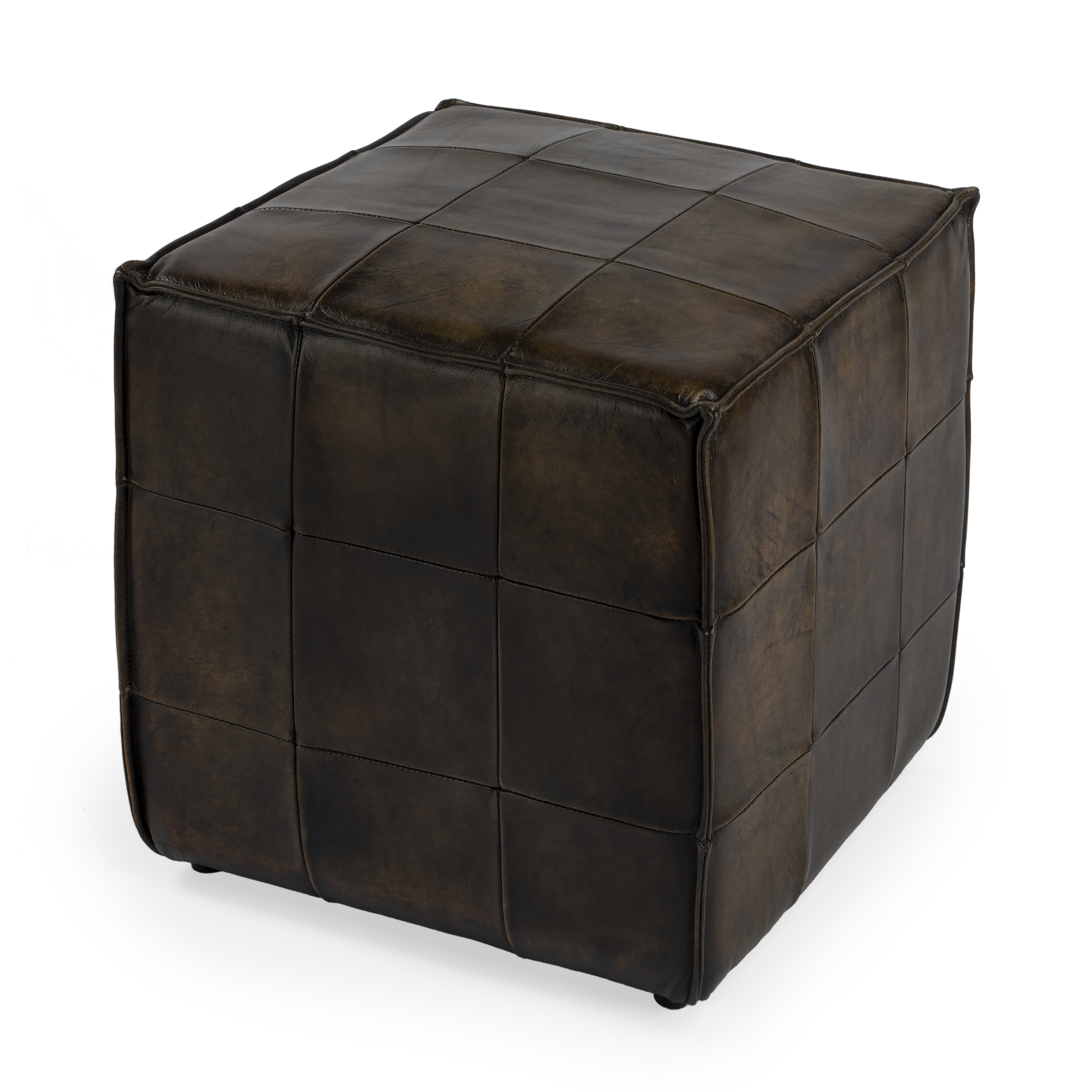 Leon Chocolate Ottoman - Image 0