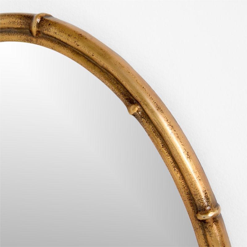 Ivy Cast Metal Bamboo-Style Mirror by Jake Arnold - Image 3