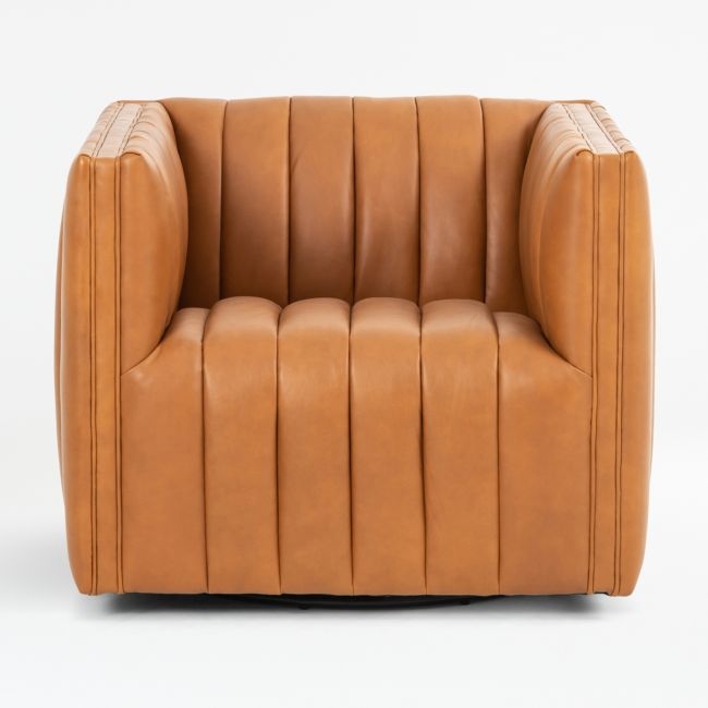 Cosima Leather Swivel Chair - Image 0