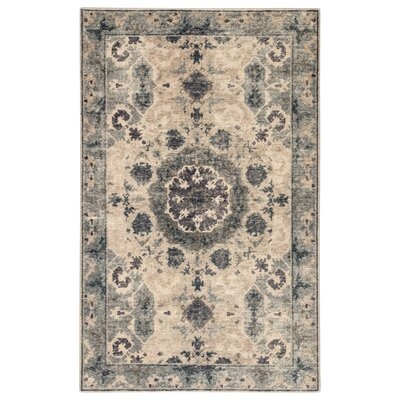 Kamren Oriental Hand Knotted Wool Taupe/Gray/Blue Area Rug - Image 0