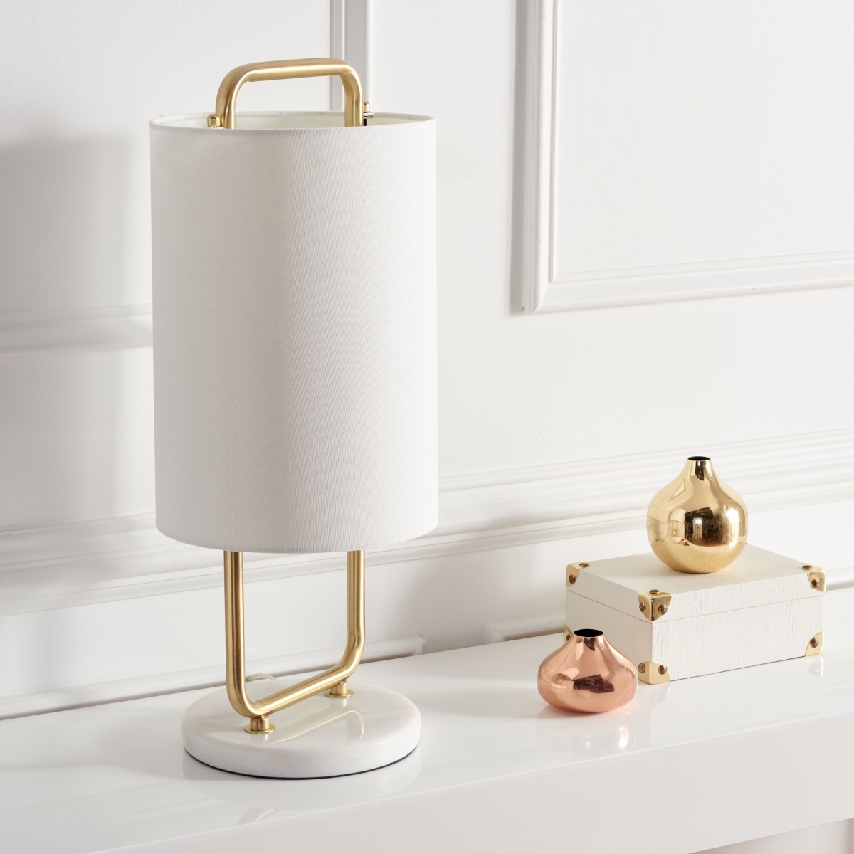 Giulia 21" Table Lamp - Gold/White - Image 2