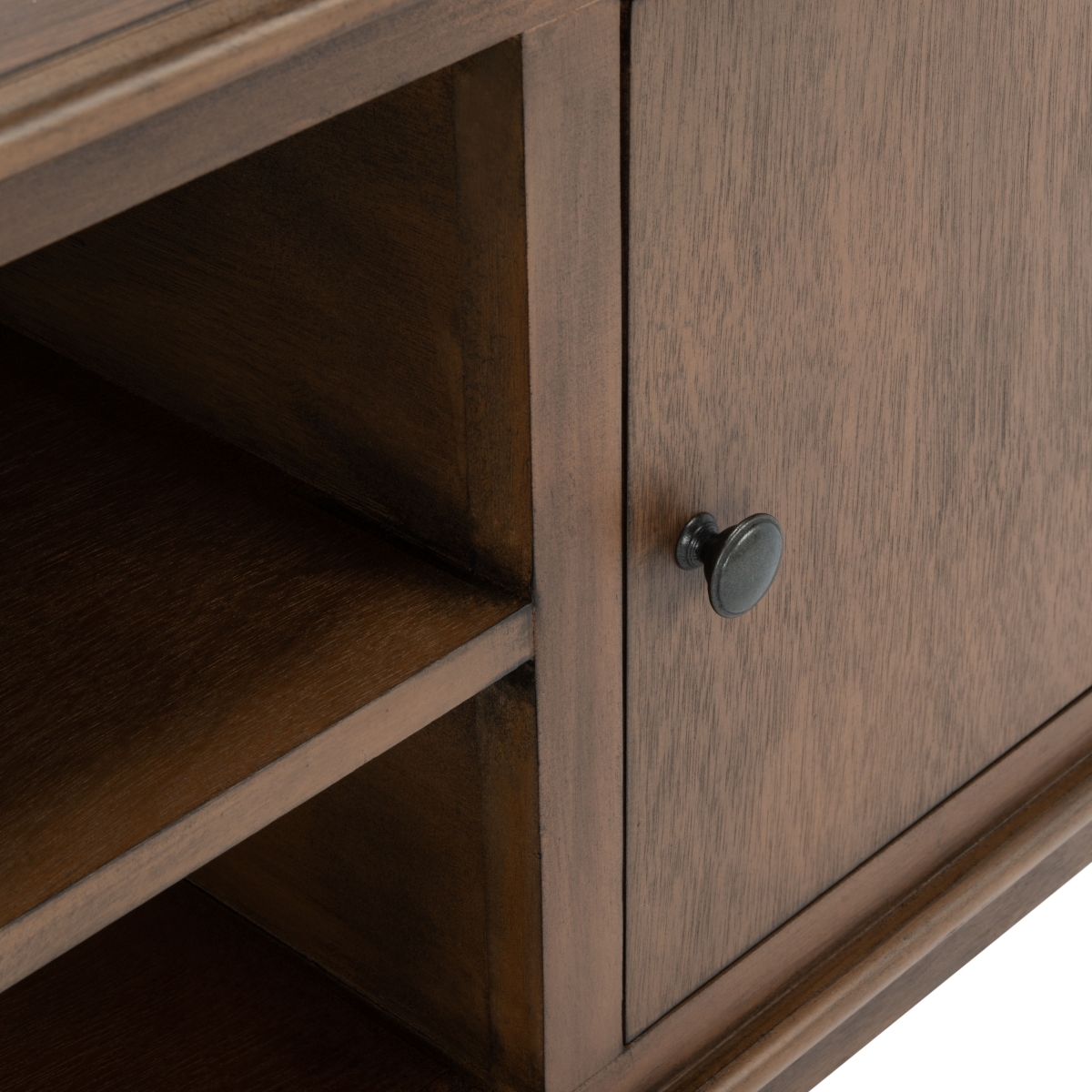 Ozark 2 Door 1 Shelf Media Stand - Brown - Safavieh - Image 3