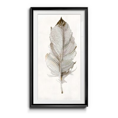 Neutral Feather II - Picture Frame Graphic Art Print on Paper - Image 1